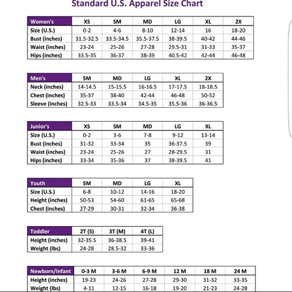 Helpful Sizing Tips & Chart👕👖👗 - Picture 6 of 11